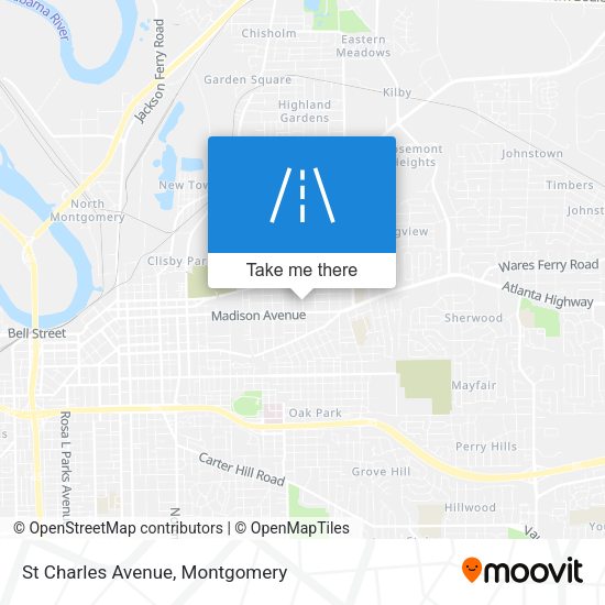 St Charles Avenue map