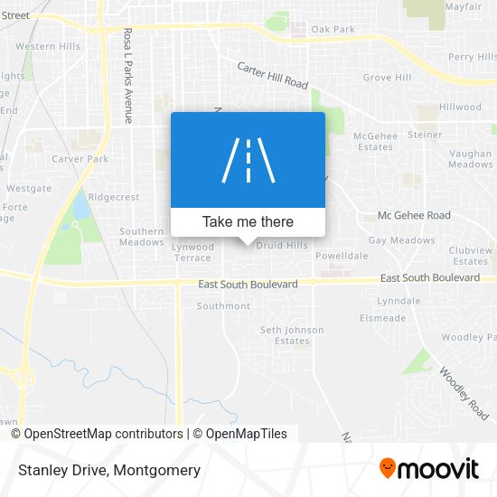 Mapa de Stanley Drive