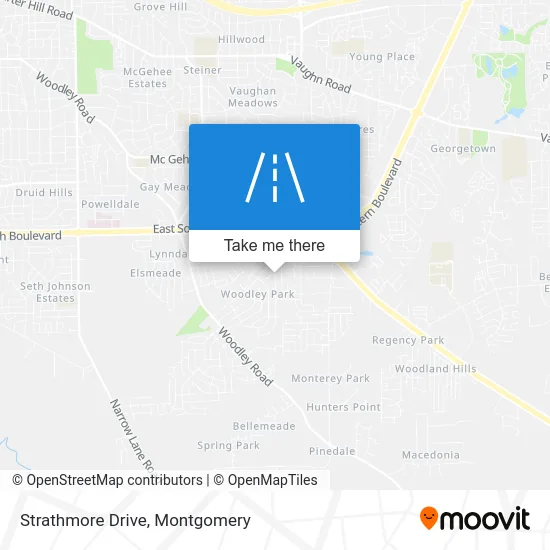 Strathmore Drive map
