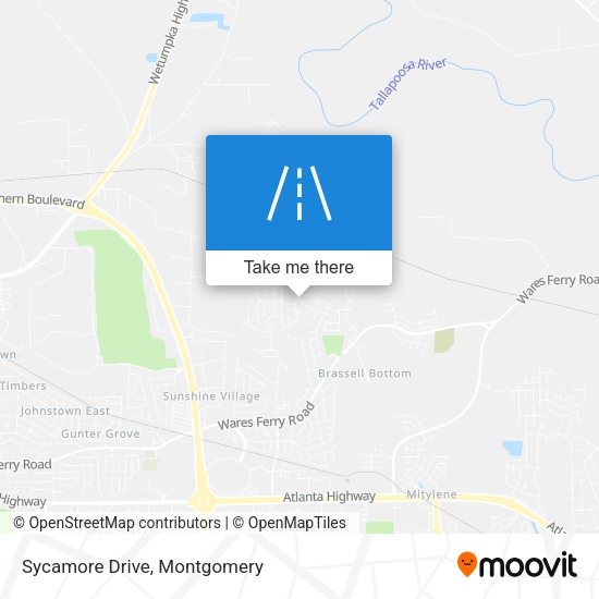 Mapa de Sycamore Drive