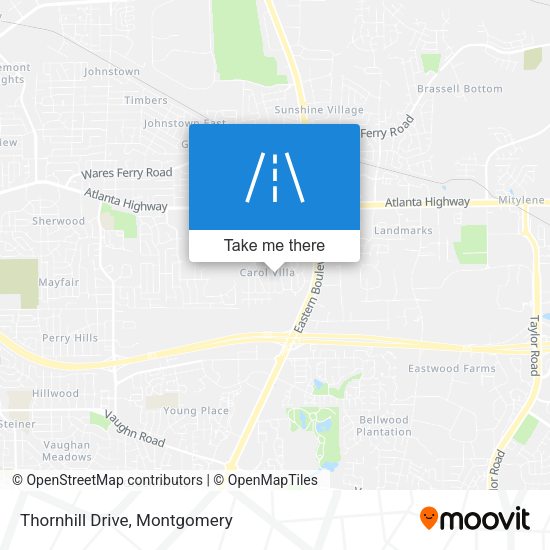 Thornhill Drive map