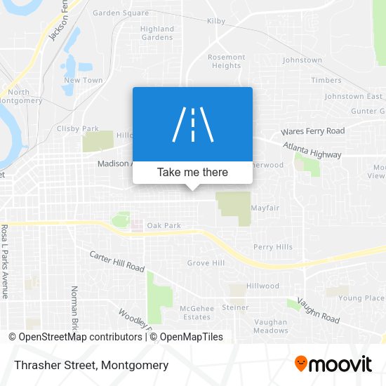 Mapa de Thrasher Street