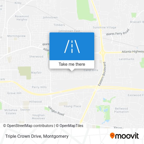Mapa de Triple Crown Drive