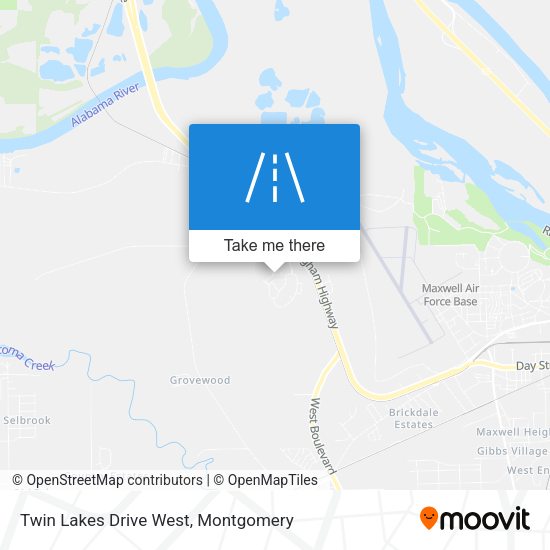 Twin Lakes Drive West map