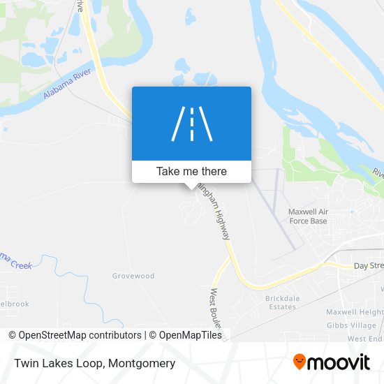 Mapa de Twin Lakes Loop