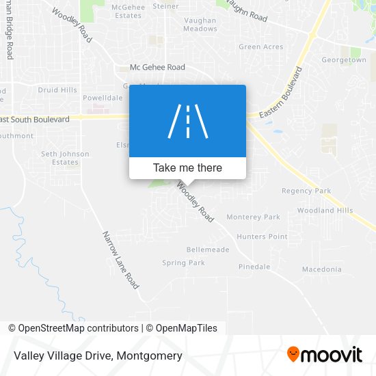 Valley Village Drive map