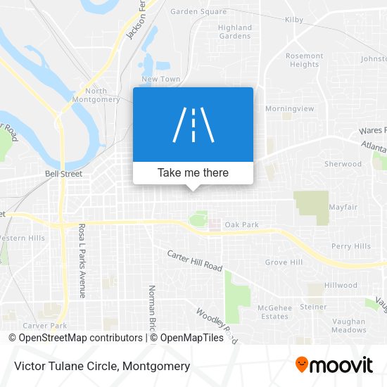 Victor Tulane Circle map