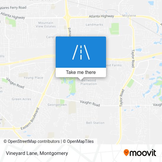 Mapa de Vineyard Lane