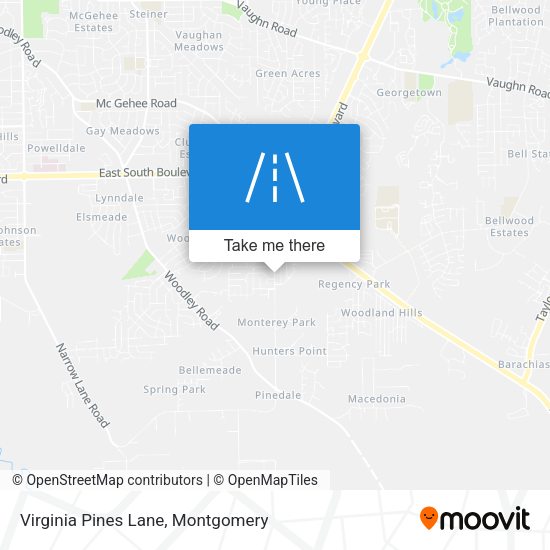 Mapa de Virginia Pines Lane