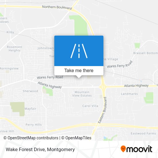 Wake Forest Drive map