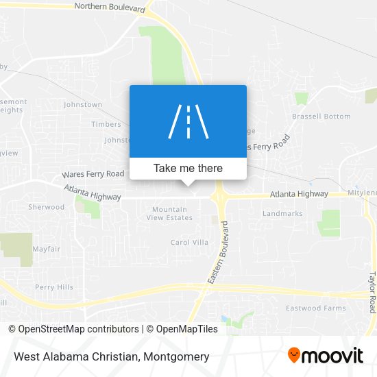 Mapa de West Alabama Christian