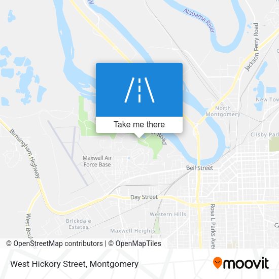 West Hickory Street map