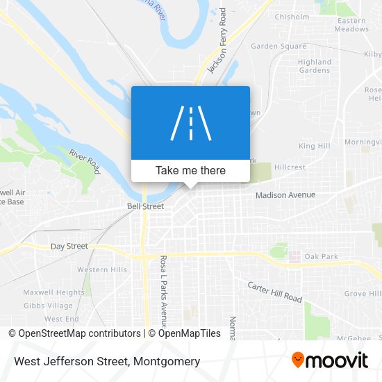 West Jefferson Street map