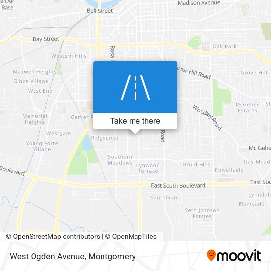 West Ogden Avenue map
