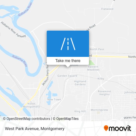 West Park Avenue map
