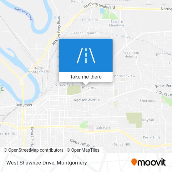 West Shawnee Drive map