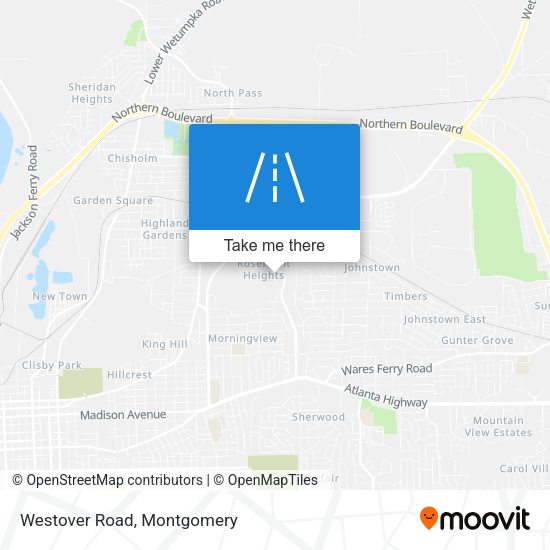 Mapa de Westover Road