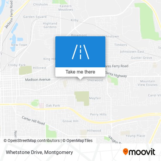 Whetstone Drive map