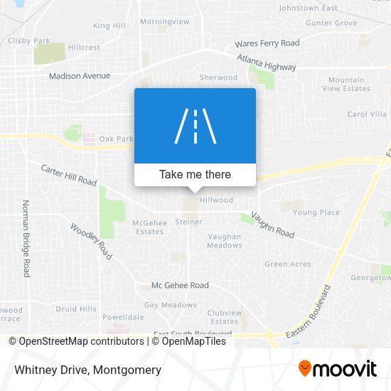 Mapa de Whitney Drive
