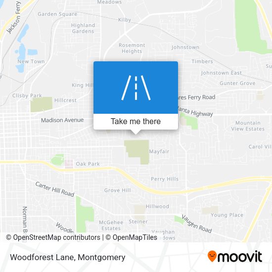 Mapa de Woodforest Lane