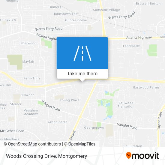 Mapa de Woods Crossing Drive