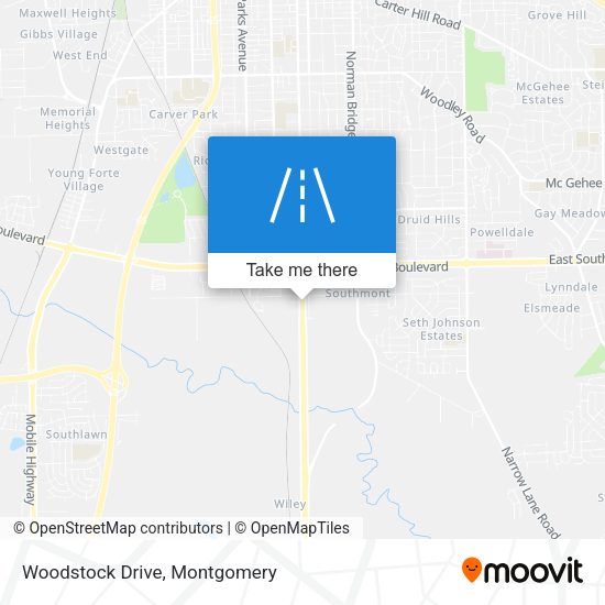 Woodstock Drive map