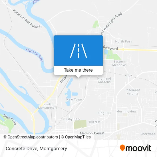 Concrete Drive map