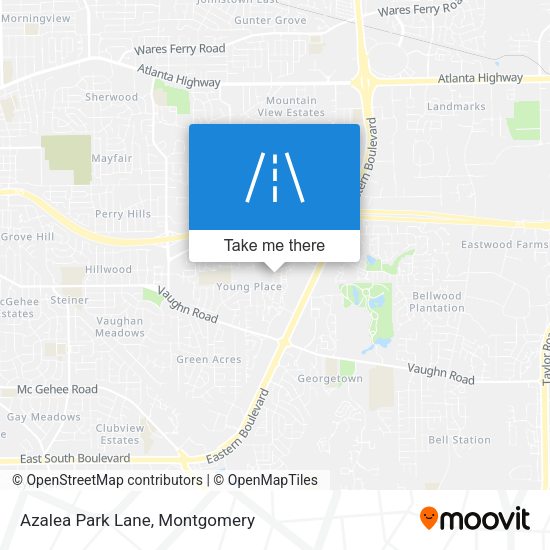 Azalea Park Lane map