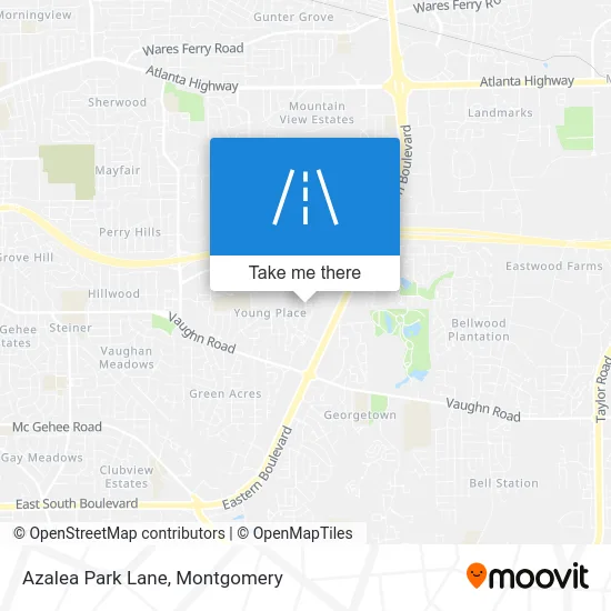 Azalea Park Lane map