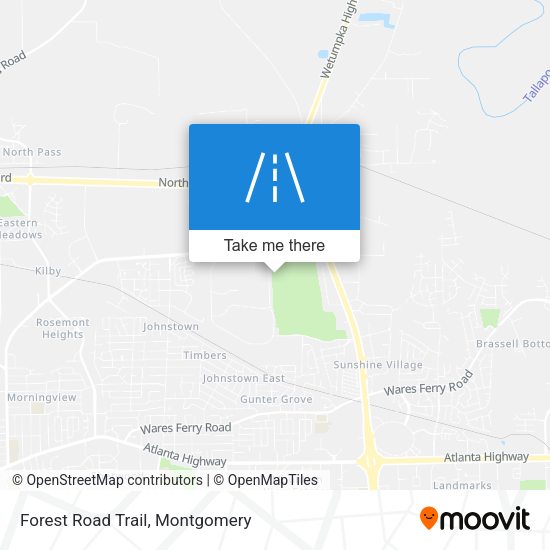 Forest Road Trail map