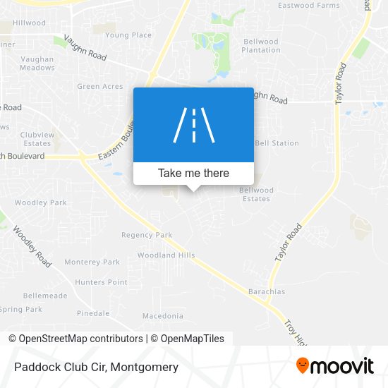 Paddock Club Cir map