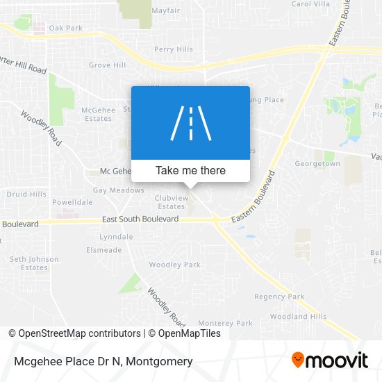 Mcgehee Place Dr N map