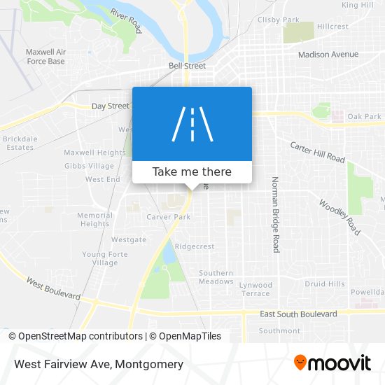 West Fairview Ave map