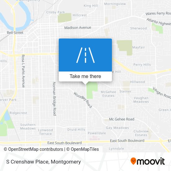 S Crenshaw Place map