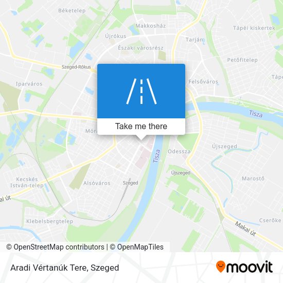 Aradi Vértanúk Tere map