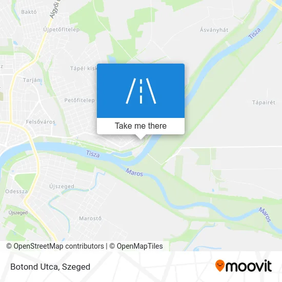 Botond Utca map