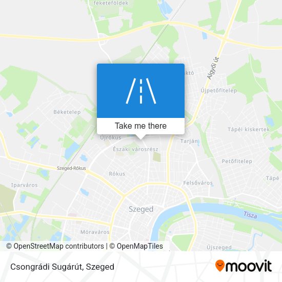Csongrádi Sugárút map