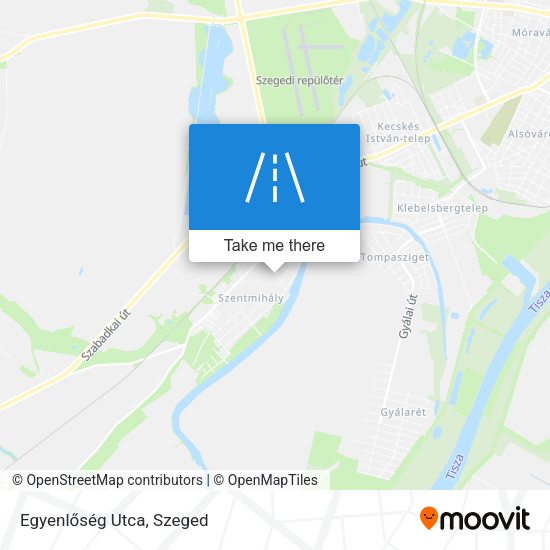 Egyenlőség Utca map
