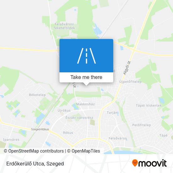 Erdőkerülő Utca map