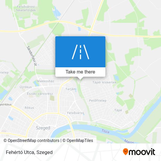 Fehértó Utca map