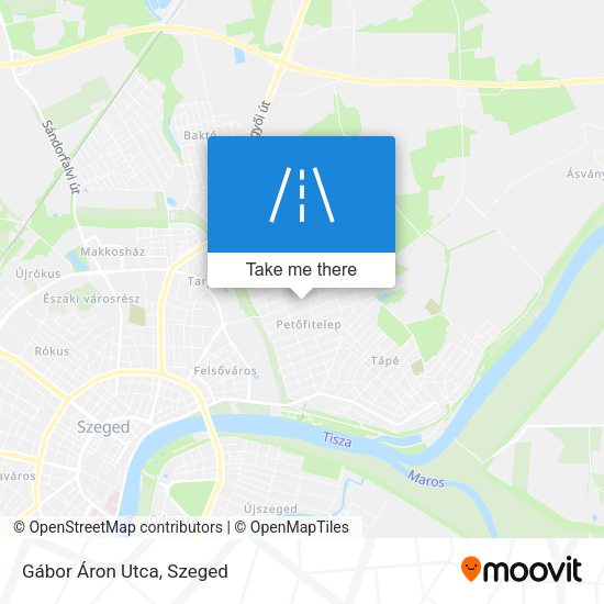 Gábor Áron Utca map