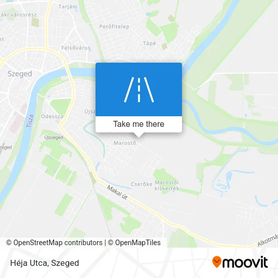 Héja Utca map
