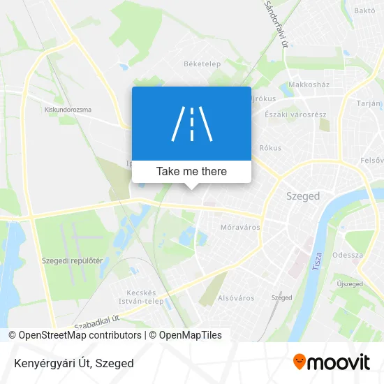 Kenyérgyári Út map