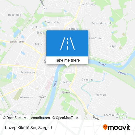 Közép Kikötő Sor map
