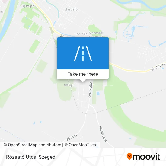 Rózsatő Utca map