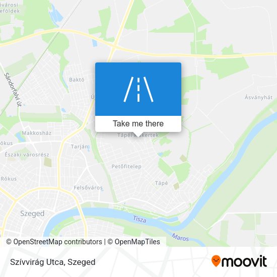 Szívvirág Utca map