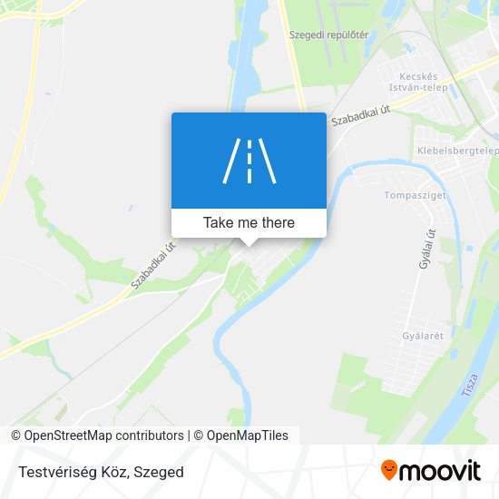 Testvériség Köz map