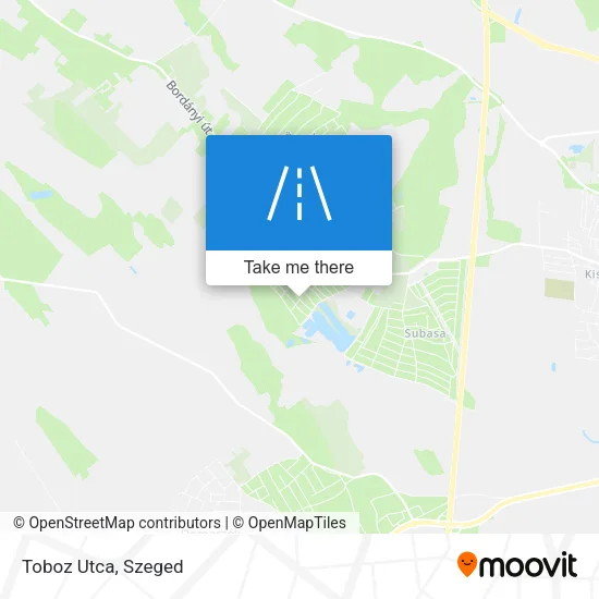Toboz Utca map