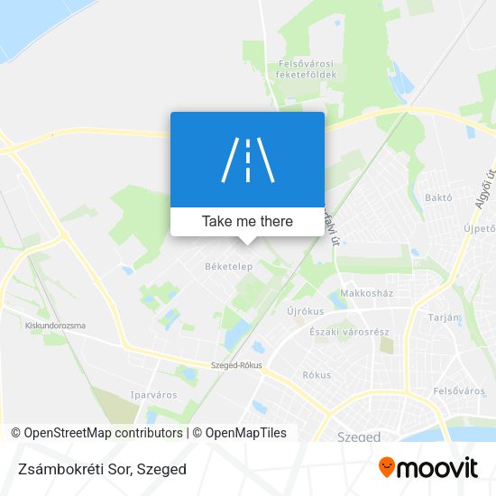 Zsámbokréti Sor map