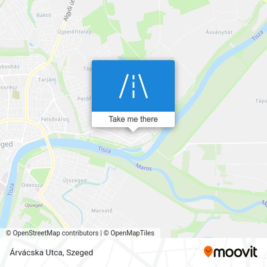 Árvácska Utca map